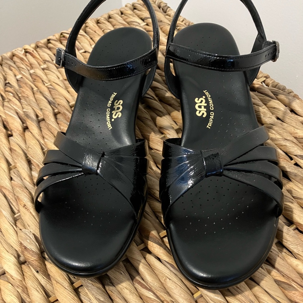 SAS Strippy sandal, 11N, black